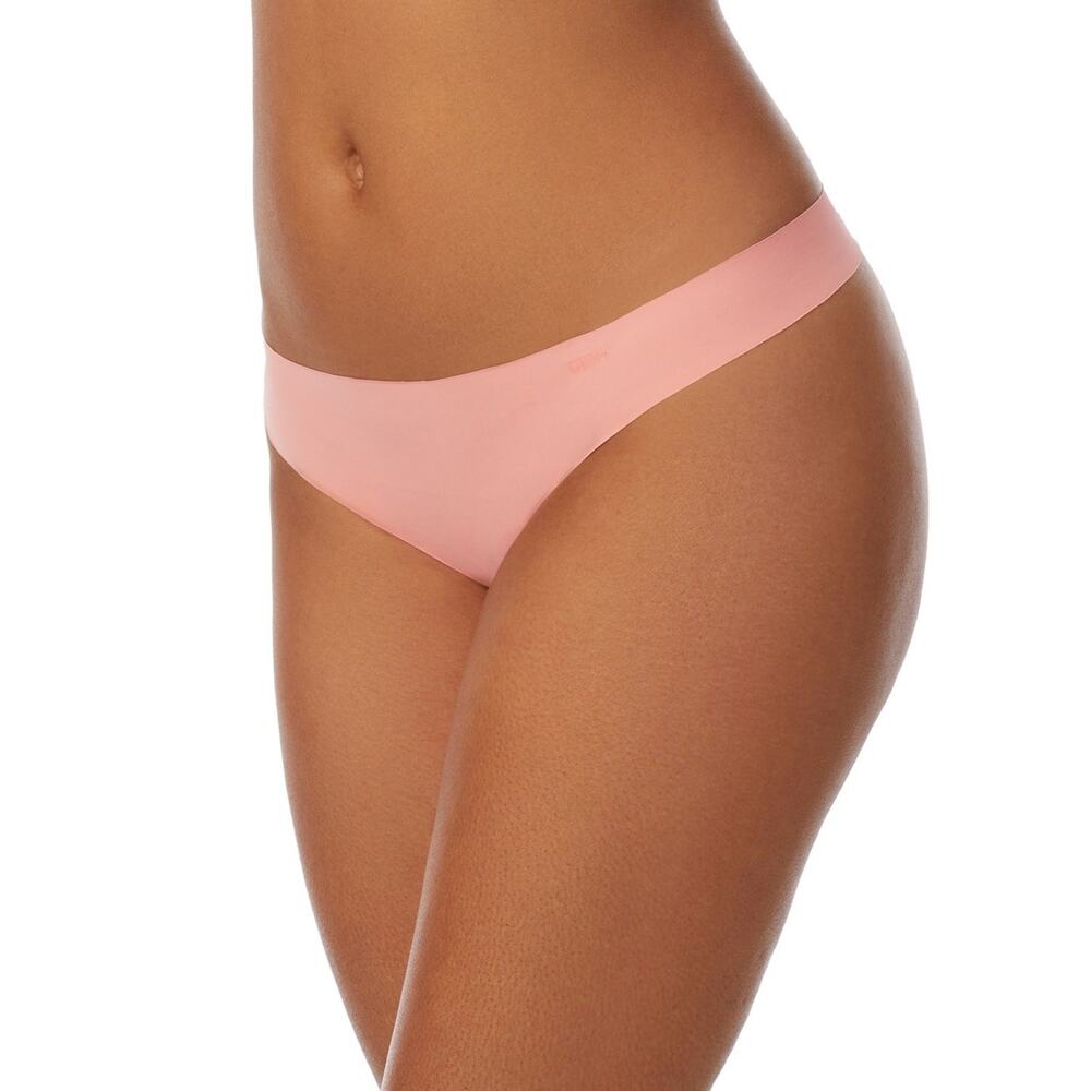 DKNY Litewear Cut Anywear Logo Thong Underwear Pink Size M 1041